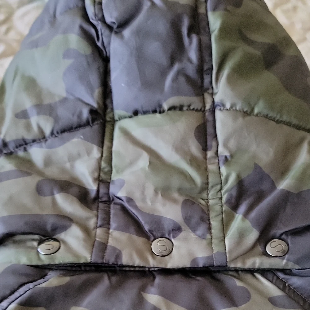 S13 Kids Camouflage Puffer Jacket- READ